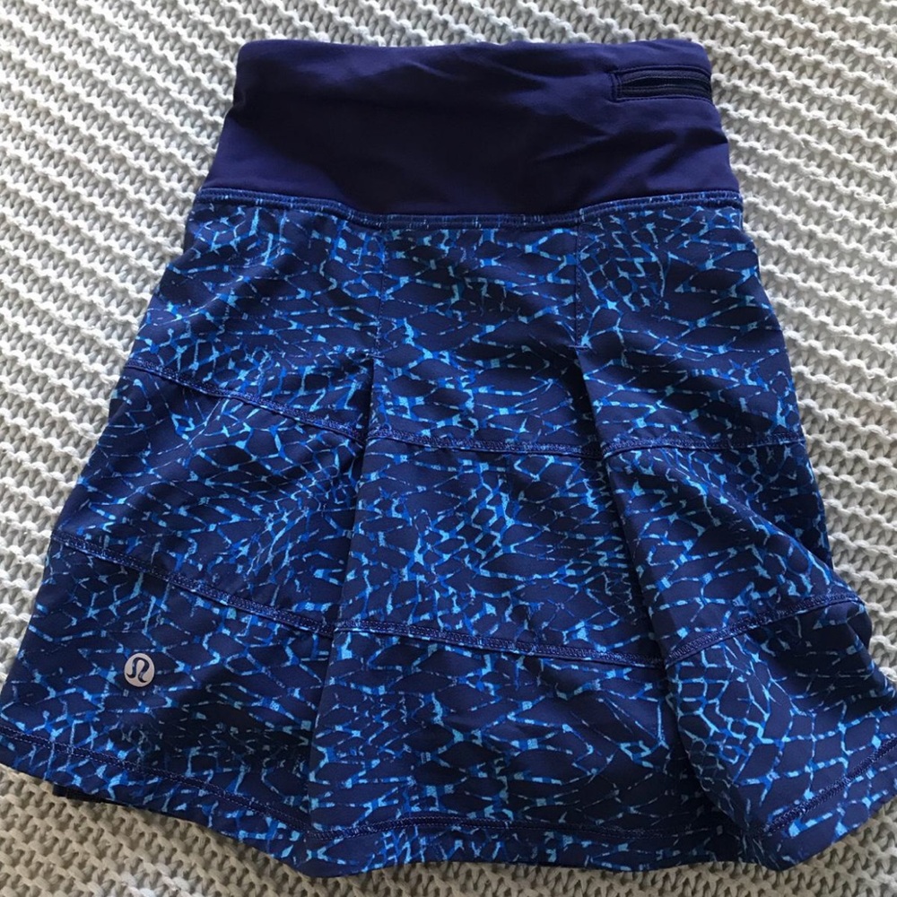 lululemon blue tennis skirt size 10